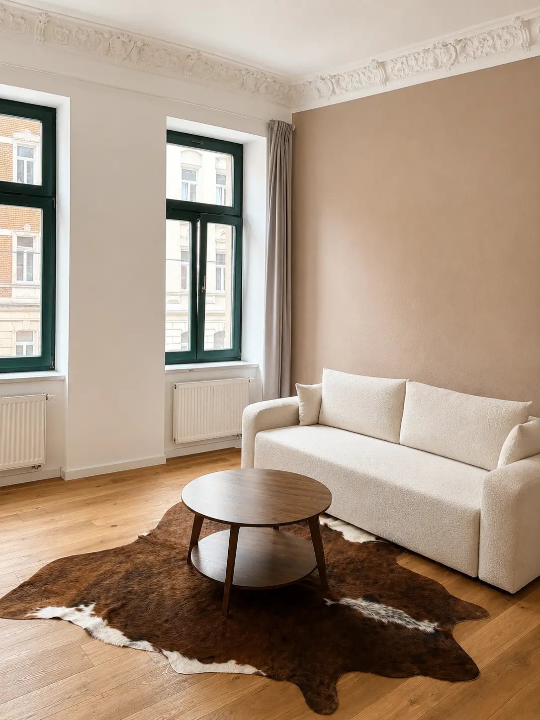 Wohnzimmer der Ferienwohnung in der Helgolandstrasse