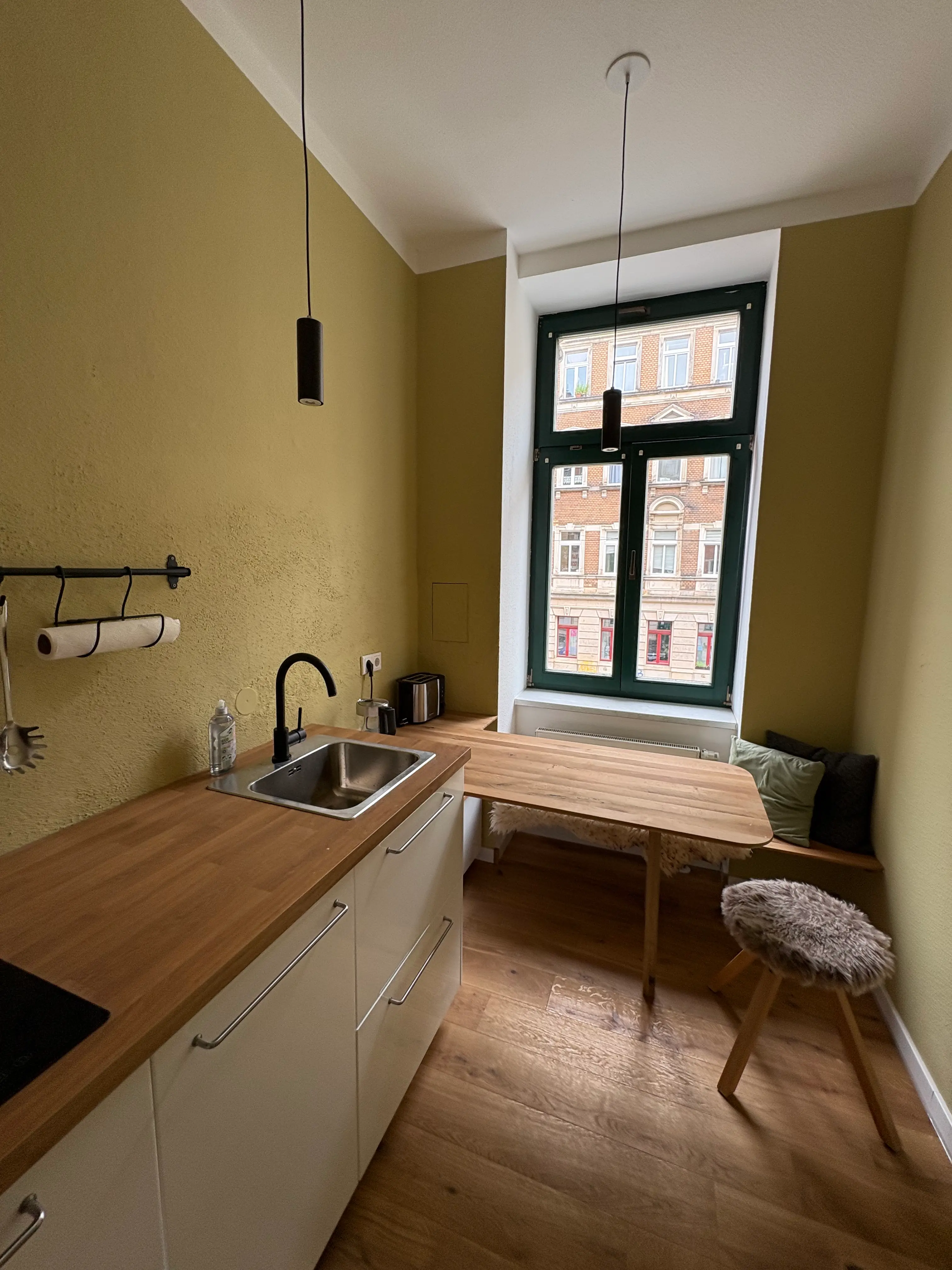 Küche der Ferienwohnung in der Helgolandstrasse